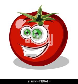 Tomate rouge. Vector Illustration de Vecteur