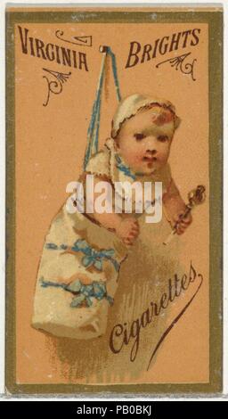 Les filles et les enfants de la série (N64) la promotion des cigarettes Virginia Brights pour Allen & Ginter marque des produits du tabac. Fiche Technique : Dimensions : 2 5/8 x 1 1/2 in. (6,7 × 3,8 cm). Editeur : Publié par Allen & Ginter (Américain, Richmond, Virginie). Date : 1886. Les cartes commerciales de la 'les filles et les enfants" (N64), publié en 1886 pour promouvoir les cigarettes Virginia Brights distribué par Allen & Ginter. Cette série a été imprimé avec carte vierge versos. Musée : Metropolitan Museum of Art, New York, USA. Banque D'Images