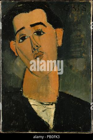 Juan Gris (1887-1927). Artiste : Amedeo Modigliani (Italien, Livourne 1884-1920 Paris). Dimensions : 21 x 15 5/8 in. (54,9 x 38,1 cm). Date : 1915. Musée : Metropolitan Museum of Art, New York, USA. Banque D'Images