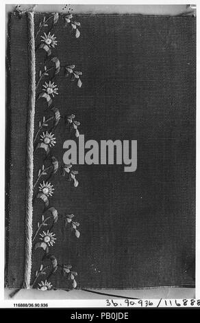 L'échantillon. Culture : le français. Dimensions : L. 4 1/4 x 3 pouces 10,8 W. x 7,6 cm. Date : début du 19ème siècle. Musée : Metropolitan Museum of Art, New York, USA. Banque D'Images