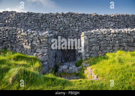 Dún Aonghasa Dun Aengus, aussi fort, de l'âge de bronze, l'Inishmore, Aran Islands, comté de Galway, Irlande Banque D'Images