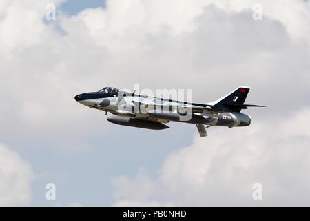 Hawker Hunter F.58 (ZZ191) exploité par Hawker Hunter Aviation Ltd basé à RAF Scampton Banque D'Images