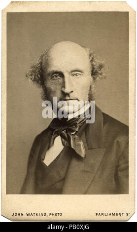 John Stuart Mill (1806-1873), philosophe britannique, économiste politique et fonctionnaire, Portrait, 1870 Banque D'Images