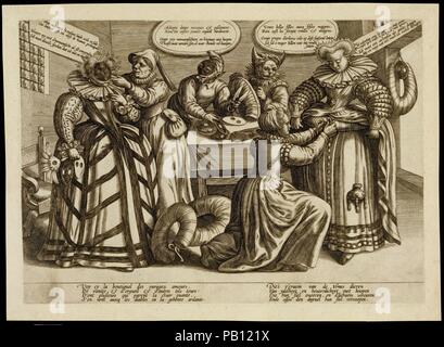 La vanité des femmes : Masques et grouille. Artiste : attribuée à Maerten de Vos (Anvers, Russisch 1532-1603 Anvers). Culture : le néerlandais. Date : ca. 1600. Musée : Metropolitan Museum of Art, New York, USA. Banque D'Images