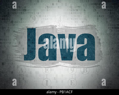 Concept de programmation : Java sur les données numériques papier fond Banque D'Images