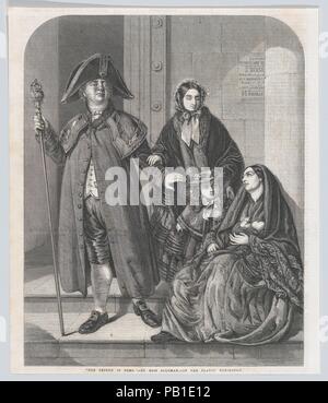 L'ami dans le besoin, de l'Illustrated London News'. Artiste : Après Rebecca Solomon (britannique, Londres 1832-1886 Londres). Fiche Technique : Dimensions : 12 1/8 x 10 3/8 in. (30,8 × 26,3 cm). Date : 23 avril, 1859. Cette page imprimer reproduit une peinture de l'artiste victorien Rebecca Solomon dont les frères Abraham Solomon et Simeon Solomon étaient aussi des artistes. Après des études à l'École de Design de Spitalfields, Rebecca est devenu un rapporteur pour avis sur le bois, illustrator, assistant de son frère Abraham, copiste pour John Everett Millais, et expose ses propres huiles et aquarelles à l'Académie royale et d'autres endroits. En th Banque D'Images