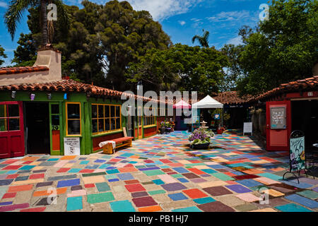 Spanish Village Art Center, Balboa Park, San Diego, Californie Banque D'Images