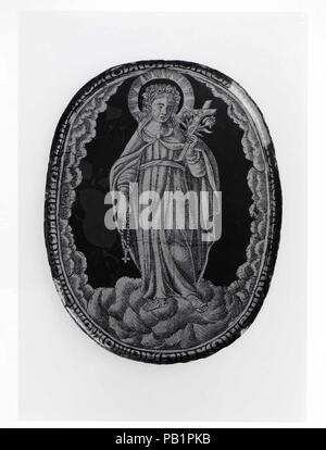 Une femme peut-être Saint (Rosalia). Culture : probablement La Bohême ou la Basse Autriche. Dimensions : H. 9,4 cm. Date : seconde moitié du 18e siècle. Musée : Metropolitan Museum of Art, New York, USA. Banque D'Images