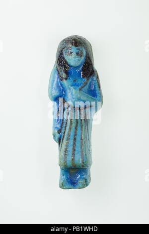 Overseer Shabti de Nany. Dimensions : H. 9,6 × 3,5 × O. D. 2,2 cm (3 3/4 x 1 3/8 × 7/8 in.). Dynastie DYNASTIE : 21. Règne : règne de Psusennes I. Date : ca. C.-B. 1050. Voir 30.3.27.1a, b. Musée : Metropolitan Museum of Art, New York, USA. Banque D'Images