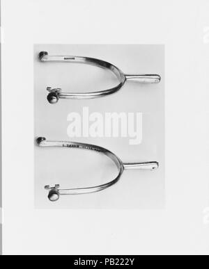 Éperon. Culture : L'Américain. Dimensions : 4 7/8 x 3 3/8 in. (12,4 x 8,6 cm). Bouilloire : Paul Revere, III (1760-1813). Date : 1 800-1 830. Musée : Metropolitan Museum of Art, New York, USA. Banque D'Images