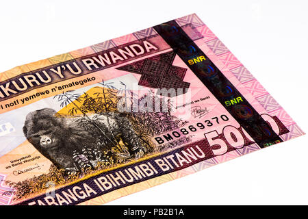 5000 francs rwandais du Rwanda. Francs Rwandais est la monnaie nationale du Rwanda Banque D'Images