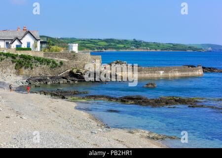 Plage et front de mer à Cornwall Marazion,Angleterre,,uk Banque D'Images