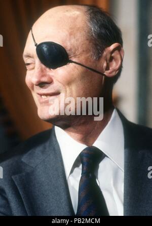 Moshe Dayan, 1978 Photo par Adam Scull/PHOTOlink.net Banque D'Images