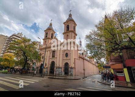 Basilique de l'église de Santo Domingo - Cordoba, Argentine Banque D'Images