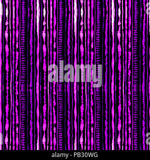 L'aquarelle transparente motif shibori la teinture de couleur lilas sur soie noire. Peinture à la main - tissus batik nodulaire Banque D'Images
