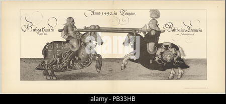 Turnierbuch Johanns des Bestandigen BL. 40 Banque D'Images