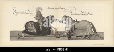 Turnierbuch Johanns des Bestandigen BL. 53 Banque D'Images