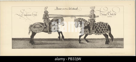 Turnierbuch Johanns des Bestandigen BL. 109 Banque D'Images