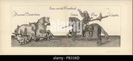 Turnierbuch Johanns des Bestandigen BL. 118 Banque D'Images