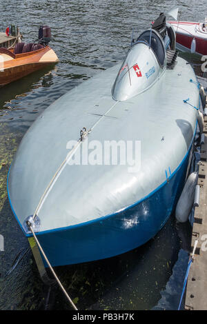 L'Angleterre, l'Oxfordshire, Henley, Bluebird K3, qui a établi des records de vitesse mondiale de l'eau en 1937 Banque D'Images