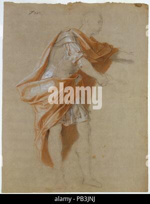 Comité permanent de Coriolan. Artiste : Louis Galloche (français, Paris 1670-1761 Paris). Dimensions : 8 1/4 x 6 5/16 in. (21 x 16 cm). Date : ca. 1747. Musée : Metropolitan Museum of Art, New York, USA. Banque D'Images