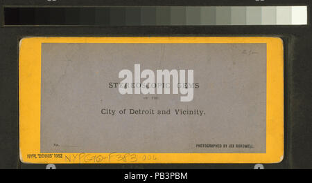 1577 Store fronts avec auvents, Detroit, Michigan (NYPL NYPG90-F383-G90F383 006B) Banque D'Images