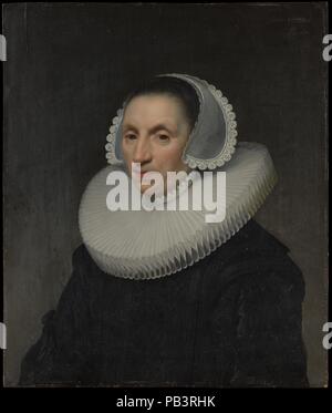 Portrait d'une femme. Artiste : Jan van Ravesteyn (Néerlandais, Culemborg ( ?) ca. 1572-1657 La Haye). Dimensions : 26 7/8 x 22 7/8 in. (68,3 x 58,1 cm). Date : 1635. Musée : Metropolitan Museum of Art, New York, USA. Banque D'Images