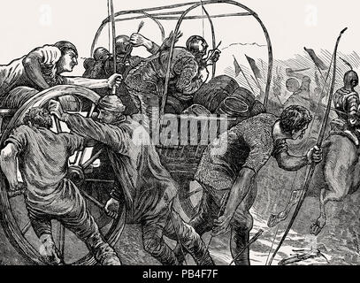 La bataille de l'hareng, le 12 février 1429 au siège d'Orléans, de la bataille sur terre et mer, par James Grant Banque D'Images