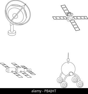 Analyse,ambiance,antenne,batterie,collection,cosmos,design,d,déplacement,sol,exploration icône,,illustration,logo,isolé,lunaire lunokhod,machine,macrocosme,circulation,orbit,radar,plan,radio,la recherche, de l'échantillon,rotation,set,signer,espace,solaire,sonde,gare,étudier,superficie,Surveillance,cote,la,technologie,technologie,piégeage,univers vague,web,roues,monde,vecteurs vecteur , Illustration de Vecteur