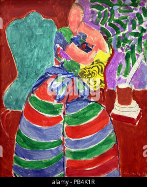 La robe rayée 1938 France peintre français Henri Matisse Banque D'Images