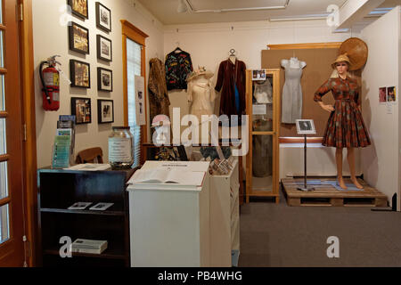 Histoire Les expositions présentées au Musée de l'île Bowen et archives à Bowen Island, près de Vancouver, Colombie-Britannique, Canada, Banque D'Images