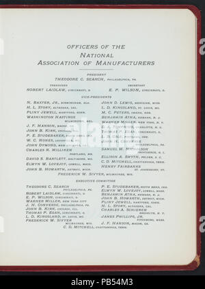 1303 DEUXIÈME ÉDITION ANNUELLE DE LA CONVENTION (détenues par LES MEMBRES DE LA PHILADELPHIE) NATIONAL ASSOCIATION OF MANUFACTURERS (at) "LA BOURSE, Philadelphie (PA)" (d'autres (club privé )) (NYPL)-270854-4000003928 Hades Banque D'Images