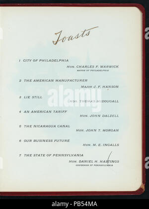 1303 DEUXIÈME ÉDITION ANNUELLE DE LA CONVENTION (détenues par LES MEMBRES DE LA PHILADELPHIE) NATIONAL ASSOCIATION OF MANUFACTURERS (at) "LA BOURSE, Philadelphie (PA)" (d'autres (club privé )) (NYPL)-270854-4000003934 Hades Banque D'Images
