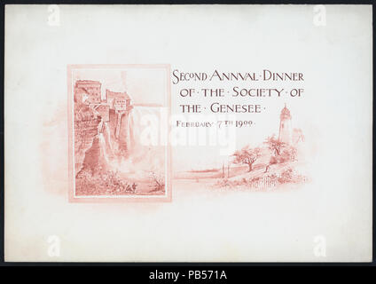 1303 DEUXIÈME DÎNER ANNUEL (détenu par la société) DE LA GENESEE (at) "SHERRY'S, NEW YORK, NY" (reste) ; (NYPL Hadès-272626-475594) Banque D'Images