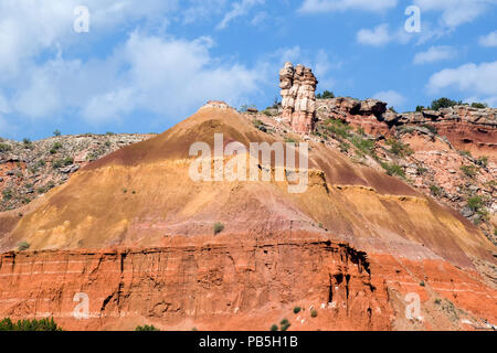 Palo Duro Canyon Hoodoo formant de l'érosion Banque D'Images