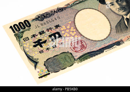 1000 yens japonais billet de banque. Le yen japonais est la monnaie nationale du Japon Banque D'Images