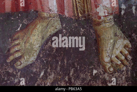 1157 peintures dans l'église de la Théotokos Peribleptos Ohrid de 0162 Banque D'Images