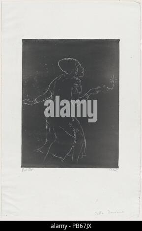 Tilla Durieux. Artiste : Emil Orlik (Prague, Berlin 1870-1932 austro-hongrois). Fiche technique : Dimensions : 16 1/2 x 10 3/8 in. (41,9 x 26,4 cm) Plaque : 9 3/4 x 7 3/8 in. (24,8 x 18,7 cm). Sitter : Tilla Durieux (autrichien, 1880-1971). Date : n.d.. Musée : Metropolitan Museum of Art, New York, USA. Banque D'Images