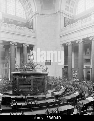 . Bibliothèque basse rotunda, Columbia University, New York. Photographie prise historique avant la conversion de la bibliothèque à un bâtiment de l'administration. Entre 1900 et 1910 942 Bibliothèque basse1 Banque D'Images