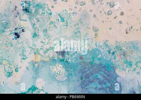 La peinture abstraite photo illustration de l'eau Ciel, Close up. Banque D'Images