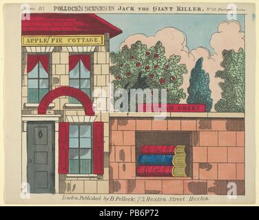 Scene 10, de Jack The Giant Killer, et scènes pour un jouet Theatre. Fiche Technique : Dimensions : 6 11/16 × 8 7/16 in. (17 × 21,4 cm). Editeur : Benjamin Pollock (britannique, 1857-1937). Date : 1870-90. Musée : Metropolitan Museum of Art, New York, USA. Banque D'Images