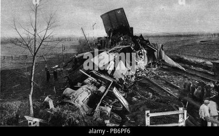 1772 Trein ongeluk Rosmalen 1920 Banque D'Images