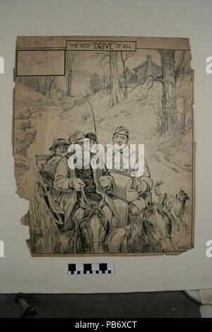 1180 Plume et encre Dessin intitulé "Le meilleur de tous les "Drive"" par A. Russell Banque D'Images