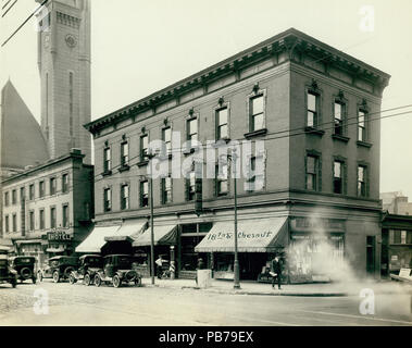 1790 Union Station Plaza site avant dédouanement, angle sud-ouest de dix-huitième et rues Chestnut Banque D'Images