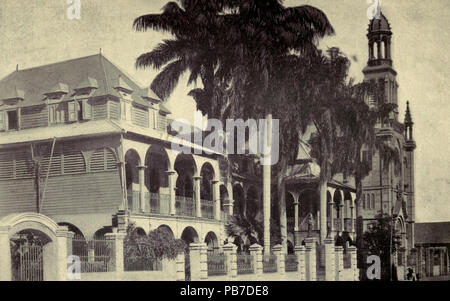 1226 L'école primaire des frères de l'Instruction Chrétienne - Port-au-Prince - Haïti, son histoire et ses détracteurs Banque D'Images