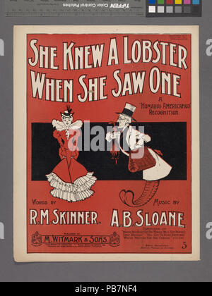 1313 Elle savait qu'un homard quand elle a vu un (NYPL)-609620-1256571 Hades Banque D'Images