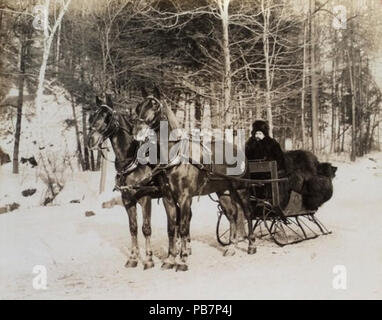 1758 Toronto, en traîneau tiré par des chevaux, 1913 Banque D'Images