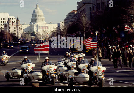 799 défilé inaugural pour le président George H. W. Bush le 20 janvier 1989, Washington, D.C. RCAC2011632627 Banque D'Images