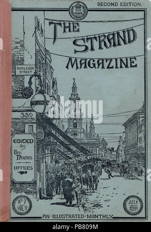1704 Le Strand Magazine (couverture), 2, n° 7, juillet 1891 Banque D'Images