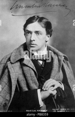 Par Photographe inconnu, publié par Rotary Photographic Co Ltd, vintage print, carte postale bromure 1900s 839 John Martin-Harvey 1900 Banque D'Images